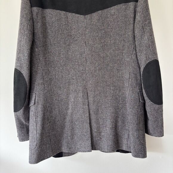 Pendleton Blazer Men 42 Wool Tweed Houndstooth Elbow Patch Western Sport Coat - Picture 11 of 16